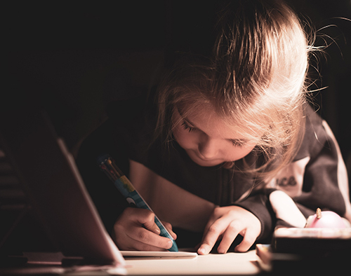 child-writing